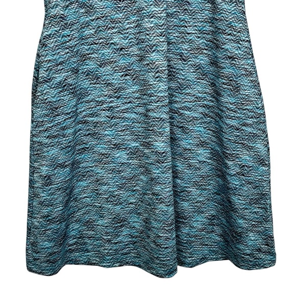 NWT MPG Travel Dress Teal and Black Patterned Athletic Dress Size Large - Picture 5 of 10